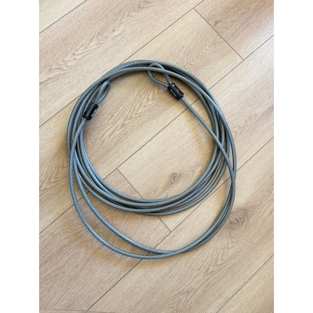 Master Lock Braided Steel Security Cable Vinyl Coated Looped Ends Silver 30ft